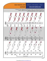 3 Saxophone Fingering Chart Templates Free Templates In
