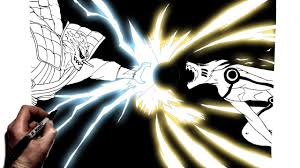 Además puede medir la distancia con su contrincante usando el abanico. How To Draw Susanoo Vs Kurama Step By Step Naruto Youtube