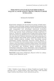 Ini termasuk penderaan kepada bayi yang mampu menyebabkan sindrom mengoncang bayi. Pdf Perlindungan Kanak Kanak Berdasarkan Maqasid Al Shari Ah Dan Undang Undang Syariah Di Malaysia