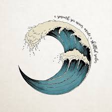 Smooth Sea Never Made A Skillful Sailor Quote Print Etsy Wave Illustration Easy Drawings Drawings