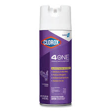 Clorox 4 In One Disinfectant And Sanitizer Lavender 14 Oz Aerosol Spray Kamo Manufacturing Co Inc