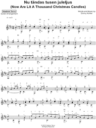 Vladimir Tervo Nu Tandas Tusen Juleljus Sheet Music In D Major Download Print Sku Mn0204593