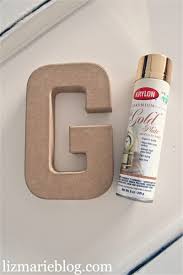 Diy Gold Metal Letter Liz Marie Blog