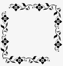 Art nouveau png flower frame, remixed from the artworks of alphonse maria mucha. Floral Frame Vector Black And White Floral Black Frame Png Transparent Png 2315x2329 Free Download On Nicepng