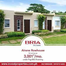 Bria Homes Sta Maria Bulacan Real Estate Affordable House And Lot Townhouse House Bulacan