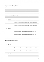 Download Essay Outline Template 16 Argumentative Essay Outline Essay Outline Essay Outline Template