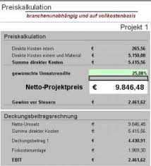 Bedenken sie nur den listeneinkaufspreis. Excel Tool Preiskalkulation