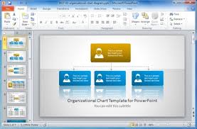 Organization Chart Template Powerpoint Free Sada