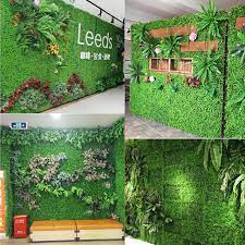 At this stage, in order to use the backdrop, you have to prop it against something, like a wall for example, so that it will stand. Artificial Plant Lawn Diy Background Wall Fake Grass Wedding Home Decoration Door Shop Image Backdrop Office Decor Grass Lawns Artificial Plants Aliexpress