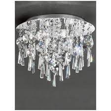 Discover bathroom ceiling lights to suit a wide range of tastes at litecraft lighting. Franka Small Circle Crystal Bathroom Ceiling Light Cf5719 By Lovelights Co Uk