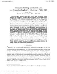 Indonesia has recovered the cockpit voice recorder from a sriwijaya air jet that crashed into the java sea in january, and the air accident investigator said on knkt officials place the cockpit voice recorder (cvr) of sriwijaya air flight sj 182 on a table at tanjung priok port in jakarta. Pdf Emergency Landing Automation Aids An Evaluation Inspired By Us Airways Flight 1549 Ella Atkins Academia Edu