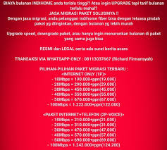 Lihat harga paket indihome, cara daftar dan pasang, cara bayar hingga reviewnya hanya di indihome fiber adalah salah satu penyedia internet tercepat dan terpercaya di indonesia. Tarif Indihome Naik Oktober 2019