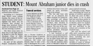 Crash Kills Mt. Abe Student
