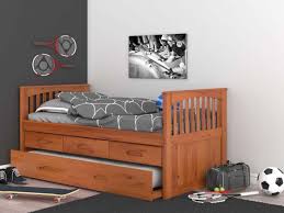 Rustic arts & crafts solid wood queen king bed. Discovery World Furniture Honey Twin Rake Bed