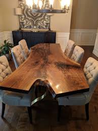 Live Edge Dining Tables Etsy Live Edge Dining Table Rustic Kitchen Tables Dining Table Design