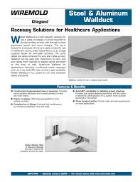 Wiremold Raceway Solutions For Healthcare Applications