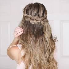 The dutch braids underneath the lace braids are located in the middle of the prepared section, and you want to always add in hair here from both sides. Beautiful Half Up Half Down With A Pull Through Braid Follow For More Vide Braids For Long Hair Hair Braid Videos Braided Hairstyles