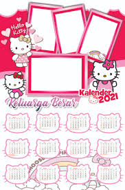Master kalender tahun 2021 ini bisa anda download gratis dalam bentuk file pdf, cdr, png dan jpg. Template Kalender 2021 Lengkap Kartun Hello Kitty Keroppi Deyusign
