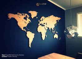 Mapawall Luxury And High Quality World Maps World Map Decor Map Wall Art World Map Mural