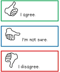 I Agree I Disagree Hand Signal Chart Hand Signals Agree Chart