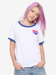 Shop bad bunny merch created by independent artists from around the globe. Bisexual Pride Flag Heart Girls Ringer T Shirt