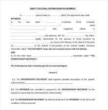 Sponsorship Agreement Templates 10 Free Word Pdf Forms Sponsorship Form Template Word Template Event Sponsorship