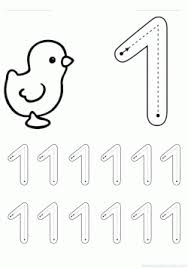 1 Rakami Calisma Sayfasi Okuloncesitr Preschool Okul Okul Oncesi Okul Oncesi Calisma Cizelgeleri