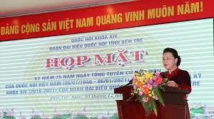 Với cương vị chủ tịch quốc hội, tôi nguyện sẽ đem hết sức mình, cùng tập thể ủy ban thường vụ quốc hội, các cơ quan của quốc hội, các cơ quan của ủy ban thường vụ quốc hội và các vị đại biểu kế thừa, phát huy truyền thống tốt đẹp và thành tựu to lớn của quốc hội qua các thời. Chá»§ Tá»‹ch Quá»'c Há»™i Dá»± Ká»· Niá»‡m 75 NÄƒm Ngay Tá»•ng Tuyá»ƒn Cá»­ Ä'áº§u Tien Cá»§a Quá»'c Há»™i