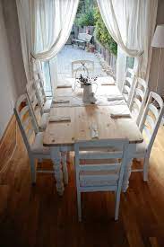 Shabby Chic French Country Farmhouse Dining Table And 8 Chairs Shabby Chic Dining Room Shabby Chic Dining Room Table Chic Dining Room
