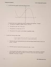 E 1 france has the more most tourist visitors, but china is getting more and more popular. Solved Assignment Booklet 5 Unit 5 Polynomial Functions Chegg Com