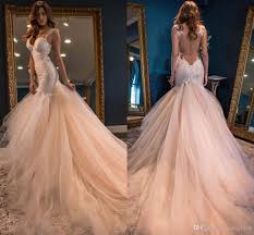 Shop trumpet/mermaid wedding dresses at affordable prices; 2020 Vintage Blush Pink Mermaid Wedding Dresses Straps Sweetheart Princess Backless Lace Tulle Skirt Open Back Elegant Boho Wedding Gowns Mermaid Cut Wedding Dresses Mermaid Wedding Dress Body Type From Crown2014 130 81