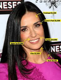 Demi moore, 58, is rumored to have had plastic surgery done on her face before she appeared on her debut runway walk on the fendi runway . Demi Moore Reveals Her Non Surgery Facelift And It Costs 49 900 Omg Celebrity Plastic Surgery Cosmetic Surgery Plastic Surgery