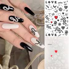 El negro es sin duda uno de los colores más clásicos que se pueden elegir ya sea para su vestido o el color de las uñas. Calcomania De Serpiente Negra Para Unas Adornos De Calcomanias Para Unas 1 Unidad Pegatinas Y Calcomanias Aliexpress