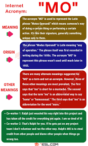 Mo Meaning What Does The Well Known Term Mo Stand For 7 E S L In 2020 Meant To Be Latin Phrases Learn English