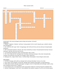 Jawapan Teka Silang Kata Minggu Anti Dadah Nanikalux