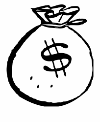 Find images in png and svg with transparent background. Money Bag Black White Line Finance Clipart Transparent Png Download 98909 Vippng