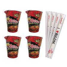 Best korean ramen (not spicy) · samyang vegetasty noodle soup · samyang potato ramen · samyang buldak jjajang hot chicken flavor · samyang ramen. Samyang Korean Ramen Noodles Spicy Cup Type 4 X 70 G Amazon In Grocery Gourmet Foods