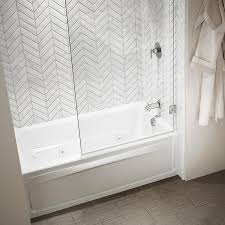 Shop shower walls & surrounds top brands at lowe's canada online store. Jacuzzi Primo 32 In W X 60 In L White Acrylic Rectangular Right Hand Drain Alcove Whirlpool Tub Lowes Com Bathtub Shower Combo Whirlpool Tub Tub Shower Combo