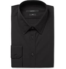 Gucci Black Slim Fit Cotton Poplin Shirt Mr Porter Shirts Formal Shirts For Men Mens Shirts