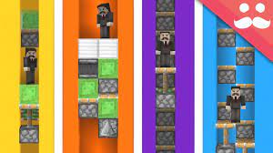 When you press the button, it will activate the piston and push the mechanism downwards. 10 Ways To Make Elevators In Minecraft 1 14 Youtube