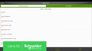 using the motor data calculator mobile app schneider electric support