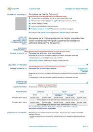 Se ti chiedi come creare un curriculum europeo, il cv europass per word contiene tutti i campi indispensabili che ti. Curriculum Vitae In Francese Da Compilare Cv Europass