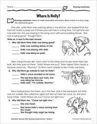 Where Is Holly Drawing Conclusions Drawing Conclusions Drawing Conclusions Third Grade Drawing Conclusions Anchor Chart