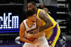 Photo by alex goodlett/getty images. Lakers Lebron James Calls Suns Devin Booker Most Disrespected Player In Nba A Sea Of Blue