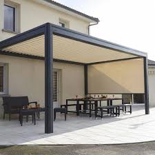Decouvrez Sur Monsieurstore Com Cette Pergola Bioclimatique Hardtop Plus A Lames Orientables Et Retractables Pergolas Su Outdoor Pergola Patio Shade Pergola