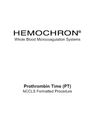 Image result for Prothrombin Time