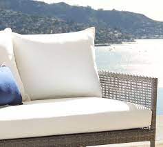 Give your home furniture a lift with attractive and functional slipcovers. Cammeray Sunbrella Outdoor Furniture Cushion Slipcovers Pottery Barn
