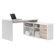 Das regalteil kann gerade oder im winkel auf der rechten oder der linken seite angebracht werden. Home24office Burotisch Fur Ein Modernes Zuhause Home24