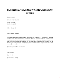 Include any explanations or reasons that will lend credibility to the increased rates, prices or changes in terms. 10 Year Business Anniversary Announcement