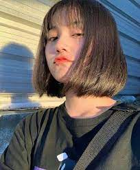 Save Follow Pinterest Changgdii266 Short Hair With Bangs Korean Short Hair Girl Short Hair